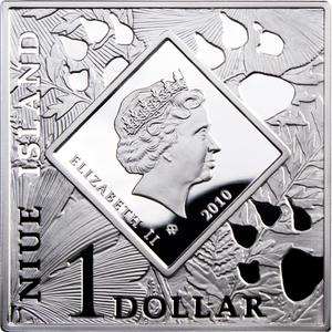 Niue / Silver Ounce 2010 Pronghorn - reverse photo