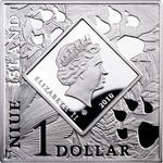 Niue / Silver Ounce 2010 Pronghorn - reverse photo