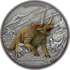 Niue / Silver Ounce 2020 Triceratops - reverse photo