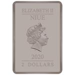 Silver Ounce 2020 Caped Crusader - The Kiss: Photo Coin, Niue, Silver Ounce 2020 Caped Crusader - The Kiss / thumbnail