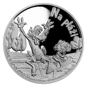 Niue / One Dollar Silver 2021 Just You Wait - On the Beach - reverse photo
