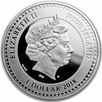 Niue / One Dollar Silver 2018 Gustav Klimt - Golden Apple Tree - obverse photo