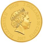 Gold Half Gram 2017 Mickey - Gallopin' Gaucho: Photo Coin, Niue, Gold Half Gram 2017 Mickey - Gallopin' Gaucho / thumbnail