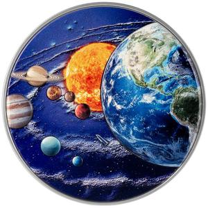 Niue / Silver Two Ounces (plus) 2024 Solar System - reverse photo