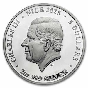 Niue / Silver Two Ounces 2025 Green Sea Turtle - obverse photo