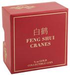 Gold Quarter Ounce 2014 Feng Shui - Cranes: Photo Coin, Niue, Gold Quarter Ounce 2014 Feng Shui - Cranes / thumbnail