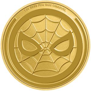 Niue / Gold Ounce 2023 Marvel - Spider-Man, Bullion - reverse photo