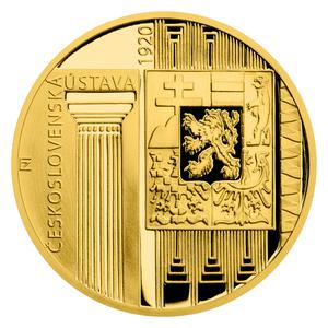 Niue / Gold Quarter Ounce 2020 Year 1920 - Constitution - reverse photo