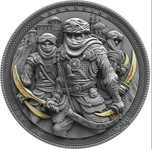 Niue / Silver Two Ounces 2019 Assasins - reverse photo