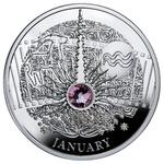 One Dollar Silver 2013 Magic Stones - January: Photo Coin, Niue, One Dollar Silver 2013 Magic Stones - January / thumbnail