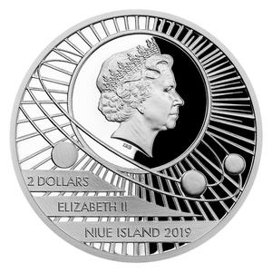 Niue / Silver Ounce 2019 First People on the Moon - obverse photo