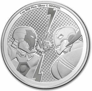 Niue / Silver Ounce 2025 Marvel - Iron-Man vs Ultron - reverse photo