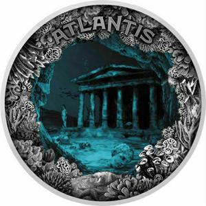 Niue / Silver Two Ounces 2019 Atlantis - Sunken City - reverse photo