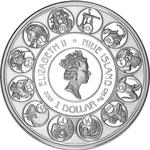 Silver Ounce 2010 Mucha - Aquarius: Photo Coin, Niue, Silver Ounce 2010 Mucha - Aquarius / thumbnail