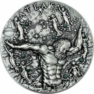 Niue / Silver Two Ounces 2020 Titans - Atlas - reverse photo