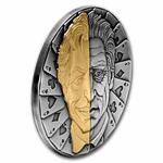 Silver Two Ounces 2021 Antique Silver Mask: Photo Coin, Niue, Silver Two Ounces 2021 Antique Silver Mask / thumbnail