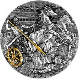 Niue / Silver Two Ounces 2019 Chariot - reverse photo