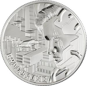 Niue / Silver Ounce 2023 The Punk Universe - Cyberpunk - reverse photo