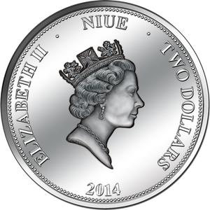 Niue / Silver Fifty Grams 2014 Panama Canal - obverse photo