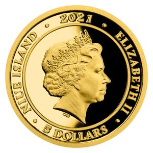 Niue / Gold Tenth-Ounce 2021 Just You Wait - On the Beach - obverse photo