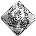 Silver Half Ounce 2015 Dettifoss Falls Waterfall: Photo Coin, Niue, Silver Half Ounce 2015 Dettifoss Falls Waterfall / thumbnail