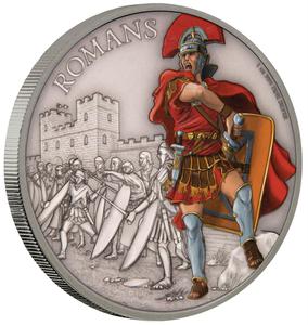 Niue / Silver Ounce 2017 Warriors of History - Romans - reverse photo