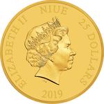 Gold Quarter Ounce 2019 Retro Carnival - Donald Duck: Photo Coin, Niue, Gold Quarter Ounce 2019 Retro Carnival - Donald Duck / thumbnail