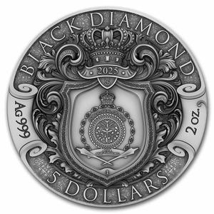 Niue / Silver Two Ounces 2025 Black Diamond - obverse photo