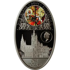 Niue / Silver Ounce 2011 Gothic Cathedrals - Svateho Vita - obverse photo