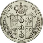 Five Dollars 1991 Basketball: Photo Coin, Niue, Five Dollars 1991 Basketball / thumbnail