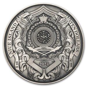 Niue / Silver Five Ounces 2024 St. Michael the Patron of Kyiv - obverse photo