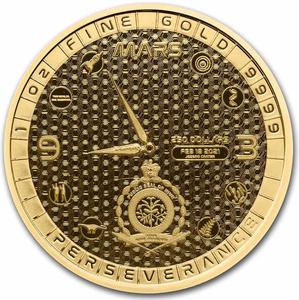 Niue / Gold Ounce 2021 Perseverance Mars Rover - obverse photo
