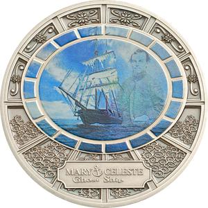 Niue / One Dollar Silver 2013 Ghost Ships - Mary Celeste - reverse photo