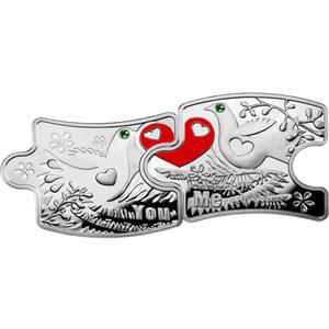 Niue / Silver Puzzle Set 2012 You and Me - obverse photo