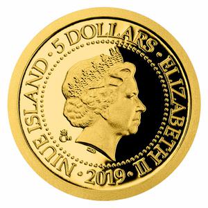 Niue / Gold Half Gram 2019 Saint Zdislava - obverse photo