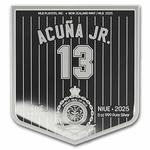 Silver Three Ounces 2025 MLB - Ronald Acuna Jr.: Photo Coin, Niue, Silver Three Ounces 2025 MLB - Ronald Acuna Jr. / thumbnail