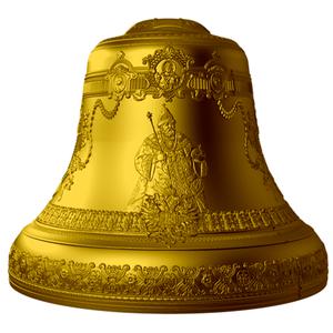 Niue / Silver Four Ounces 2017 Tsar Bell - Gilded - reverse photo