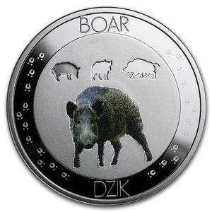 Niue / Silver Ten Grams 2016 Wild Boar - reverse photo