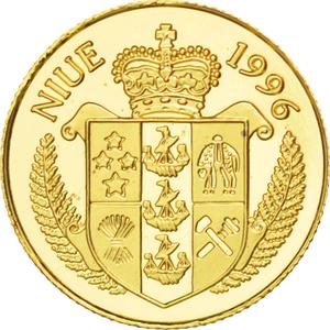 Niue / Twenty-five Dollars Gold 1996 Protect Our World - obverse photo
