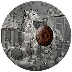 Niue / Silver Two Ounces 2016 Trojan Horse - reverse photo