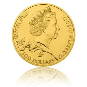 Niue / Gold Ten Ounces 2017 Czech Lion - obverse photo
