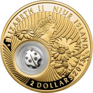Niue / Silver Ounce 2013 Ladybug - obverse photo
