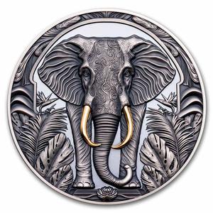 Niue / Silver Two Ounces 2024 Save the Powers - Elephant - reverse photo