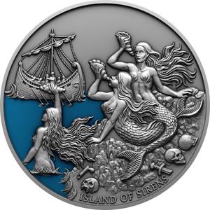Niue / Silver Two Ounces 2022 Sirens - reverse photo