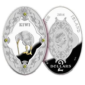 Niue / One Dollar Silver 2014 Kiwi Egg - reverse photo