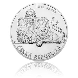 Niue / Silver Ten Ounces 2017 Czech Lion - reverse photo