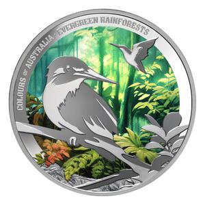 Niue / Silver Ounce 2025 Colours of Australia - Evergreen Rainforests - reverse photo