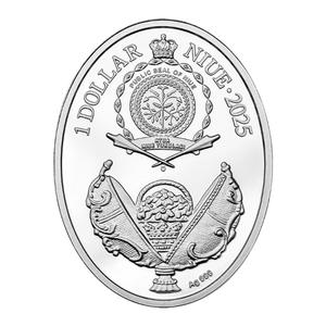 Niue / One Dollar Silver 2025 The First Hen Egg - obverse photo