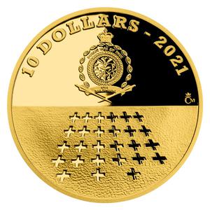 Niue / Gold Quarter Ounce 2021 Hangman Mydlář - obverse photo