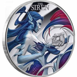 Niue / Silver Two Ounces 2023 Mythical Creatures - Siren - reverse photo